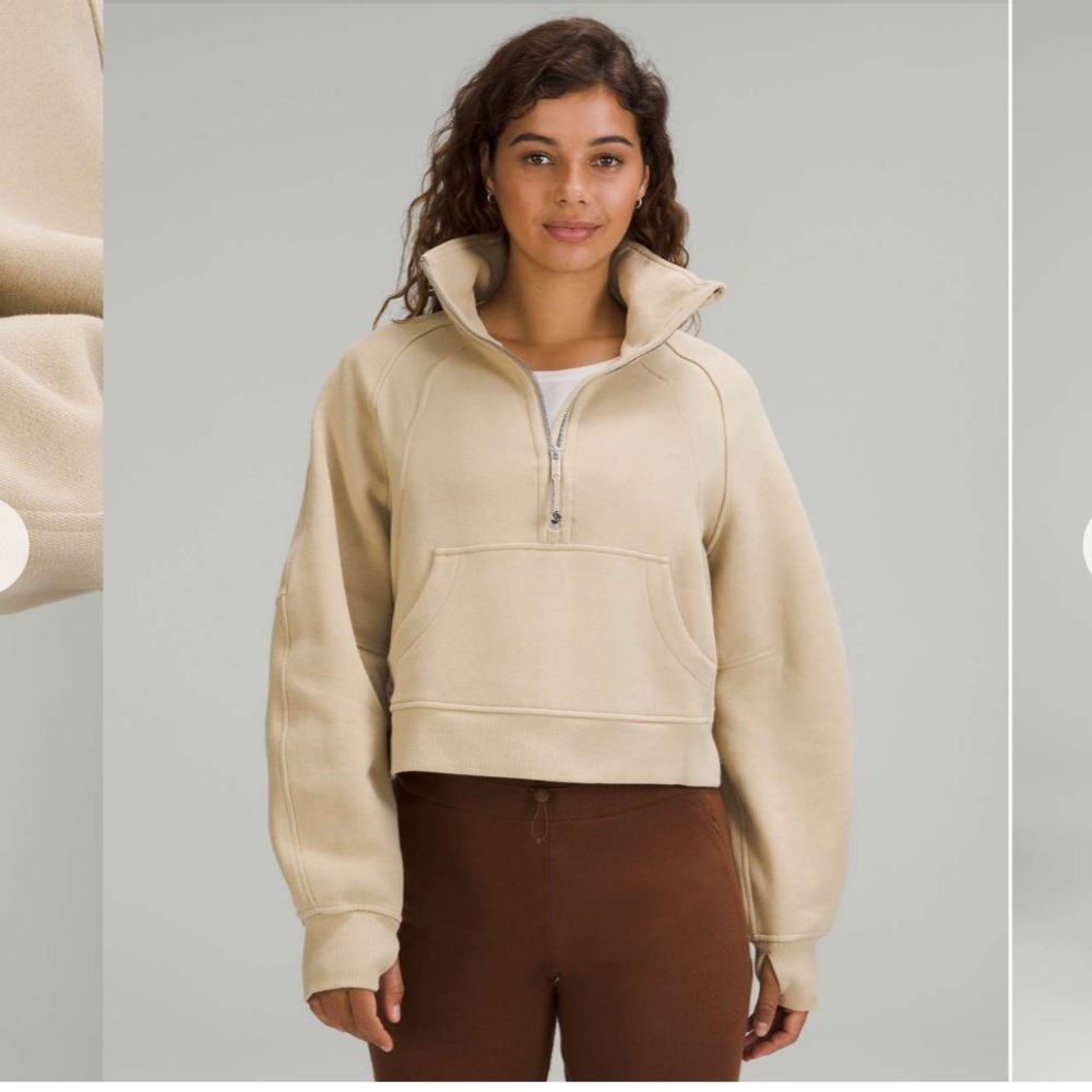 Lululemon Athletica Scuba Oversized Funnel Neck Half Zip